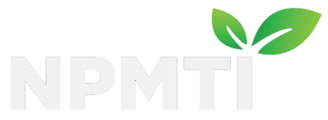 NPMTI logo with white text